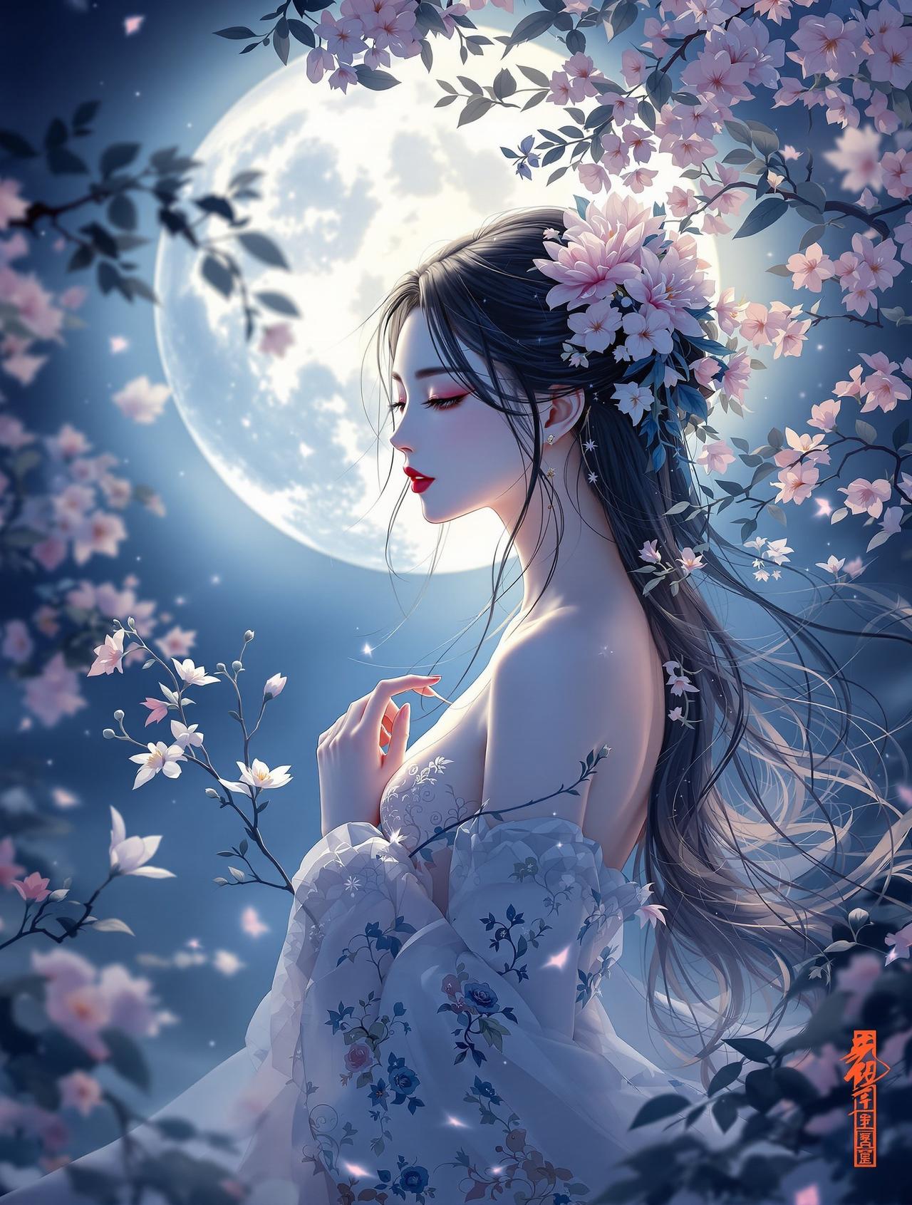 羞耻动漫精选古风番剧《月上朝颜》- 月华如练，朝颜如梦